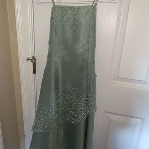Green dress used as a junior bridesmaids dress
